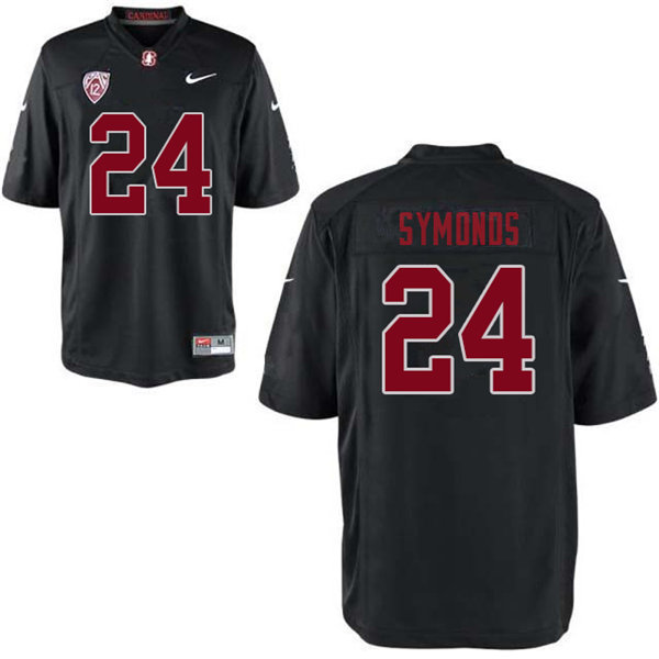 Men #24 Jay Symonds Stanford Cardinal College Football Jerseys Sale-Black